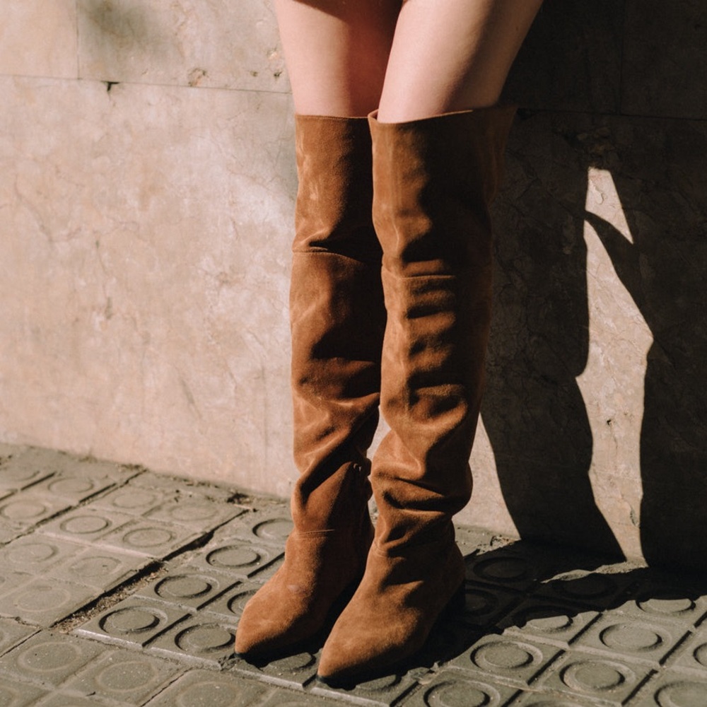 Vince Camuto Brown Over the Knee Boots